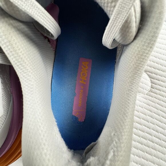 Hoka Gaviota 4 Women 8.5B Gray Running Comfort 1123199 HMNC Athletic Harbor Mist - Picture 6 of 12